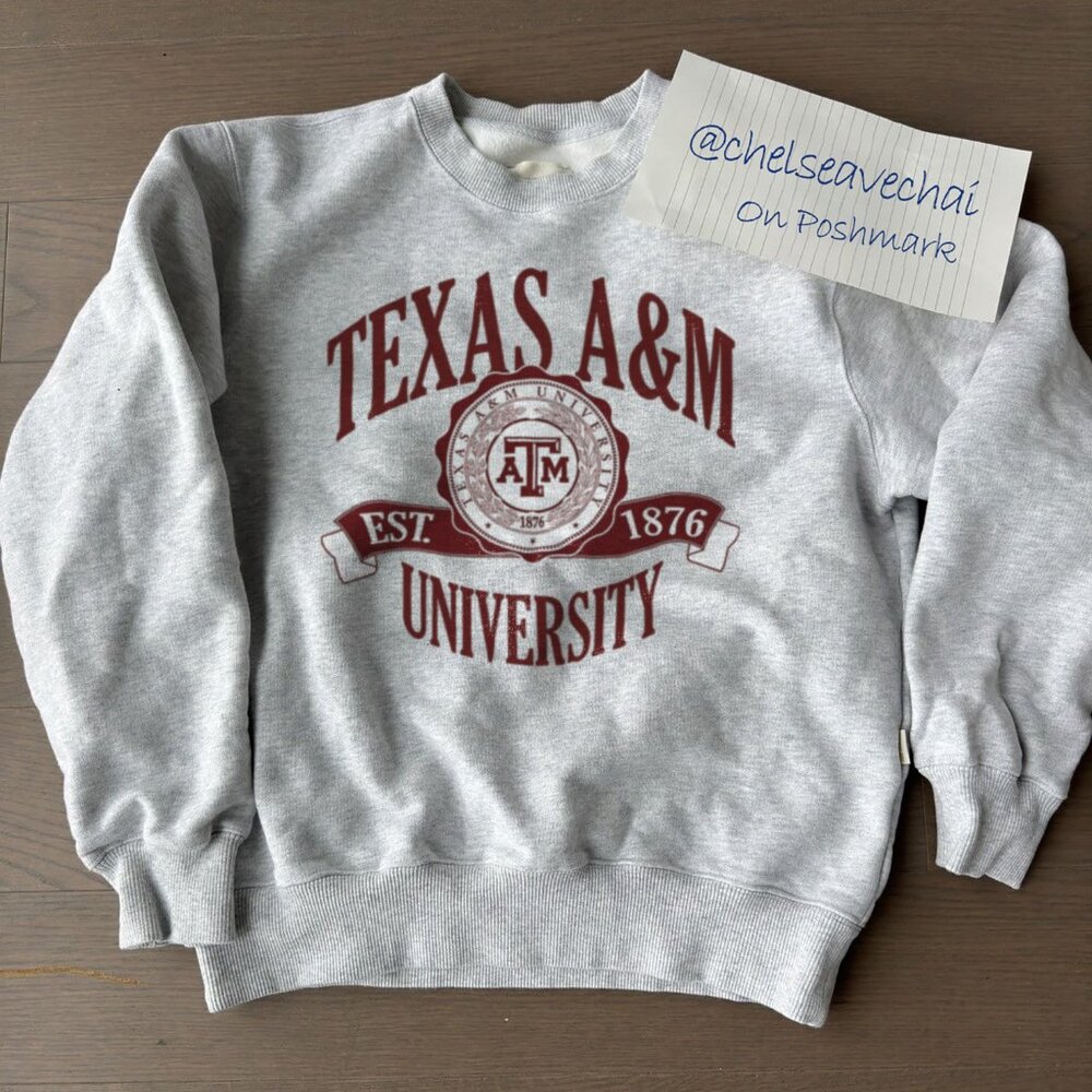 Vintage Texas A&M Aggies Football Sweatshirt, 90s Texas A&M University Shirt Tee